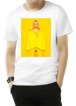 Чоловіча футболка з принтом "billie eilish / біллі айлиш" push it s, білий