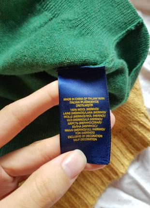 Премиальный шерстяной свитер ralph lauren шерсть мериноса5 фото