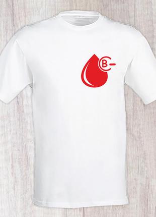 Чоловіча футболка з принтом "група крові-" push it s, білий