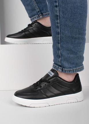 Стильные черные кроссовки кеды модные кроссы1 фото