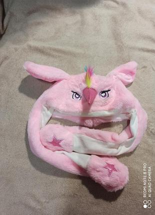 Шапка единорог от 1-3 лет