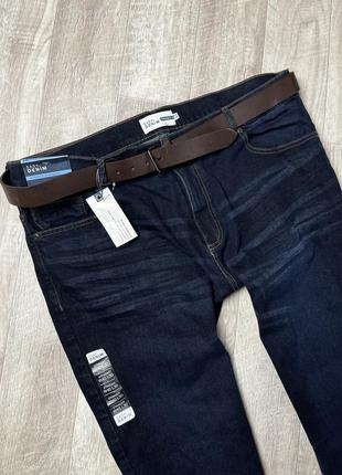 Джинсы зауженные оригинал easy denim w 40 l 30