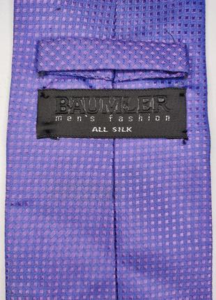 Baumler шелковый фиолетовый галстук5 фото