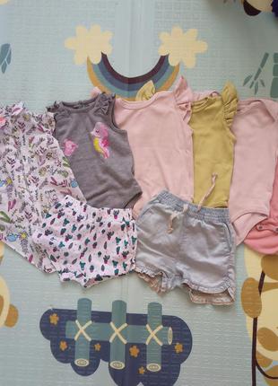Набор вещей на девочку 6-9м