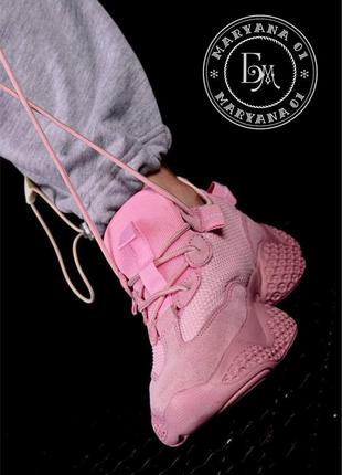 Жіночі кросівки adidas yeezy spiy-550 / рожеві9 фото
