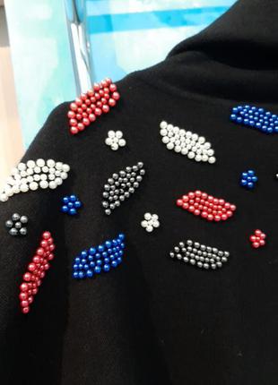 Светр-туніка з перлинами 3