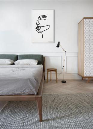 Інтер'єру єрна абстрактна настінна арт картина панно на холсті manific decor концентрація