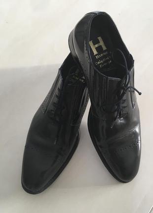Мужские кожаные лаковые туфли harris италия