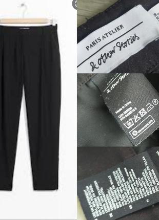 Укороченные брюки &other stories 165/68 cm чёрного цвета3 фото
