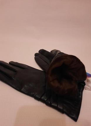 Гарні шкіряні рукавички3 фото