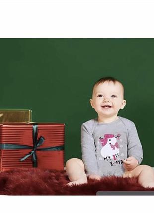 Боді довгий рукав новорічний