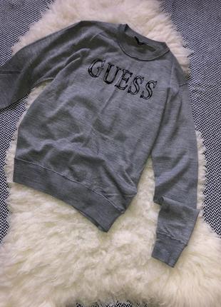 Шерстяной свитер кофта guess оригинал шерсть лого 2