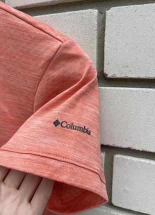 Коралловая спортивная футболка поло columbia3 фото