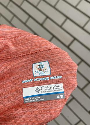 Коралловая спортивная футболка поло columbia4 фото