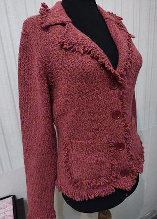 Кардиган, жакет в стиле  ,chanel,,шерсть( one touch) 7