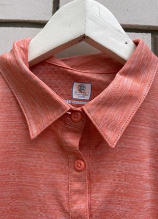 Коралловая спортивная футболка поло columbia5 фото