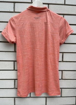 Коралловая спортивная футболка поло columbia6 фото