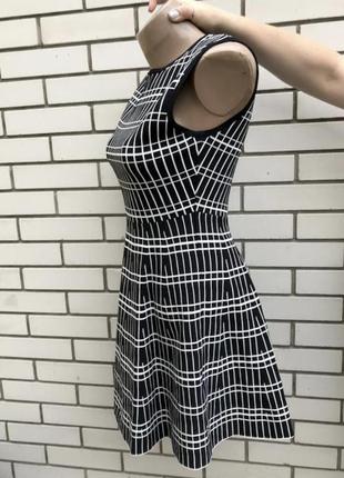 Жаккардовое трикотажное платье с геометрическим принтом zara7 фото