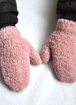 Варежки перчатки рукавицы для девочки дівчинки хлопчика мальчика 1-3г2 фото