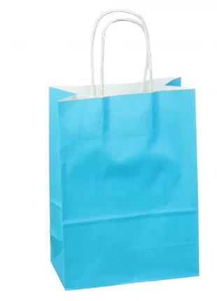 Подарочные пакеты темно-синие 21*15*8 см (упаковка 12 шт)