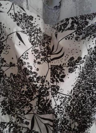 Летний хлопковый сарафан с черно-белым принтом veszry англия5 фото