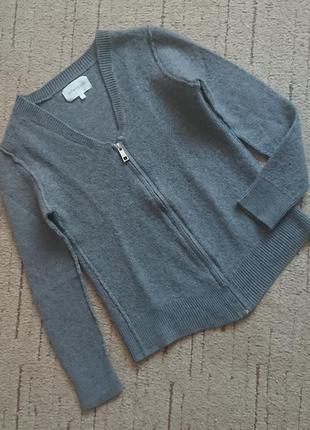 Модный шерстяной пуловер на молнии sud express / теплый кардиган6 фото