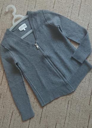Модный шерстяной пуловер на молнии sud express / теплый кардиган1 фото