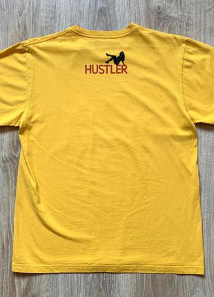 Мужская редкая винтажная хлопковая футболка с принтом hustler vintage3 фото