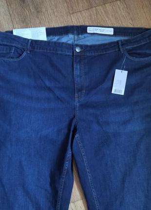 Батал! комфортные стрейчевые джинсы синего цвета esmara, р.евро 56, замеры на фото6 фото