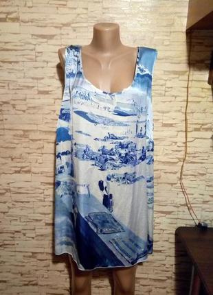 Атласная блуза майка евро 58