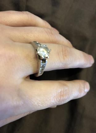 Кольцо серебро