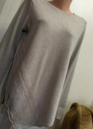 Удлиненный ассиметричный качественный свитер джемпер туника2 фото