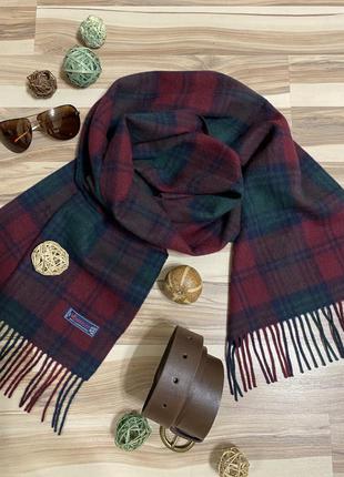 Брендовый шарф из 100% овечьей шерсти🧣31/160 hemley (неместя🇩🇪)