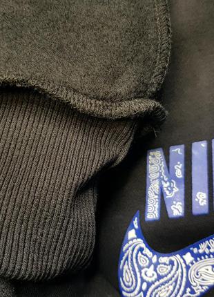 Зимние черные очень тёплые спортивные штаны nike новая модель 2022 года4 фото