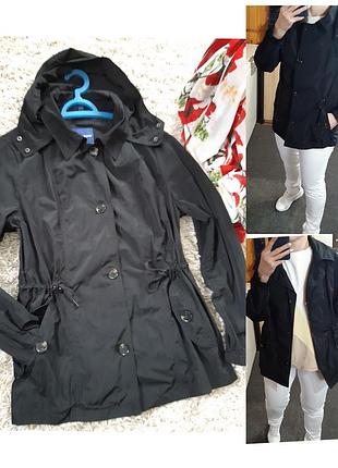 Легкая черная куртка/ветровка с капюшоном, charles voegele,  p. 42-44