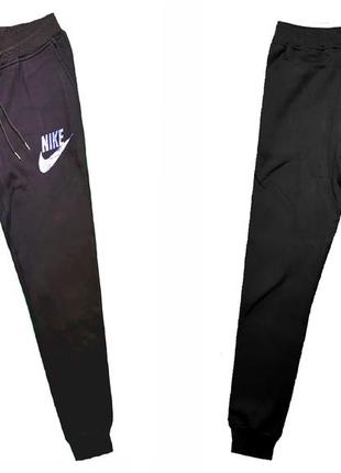 Зимние черные очень тёплые спортивные штаны nike новая модель 2022 года