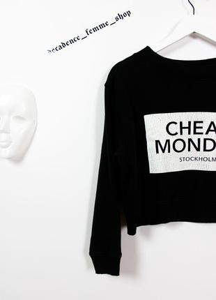 Черный свитшот cheap monday4 фото