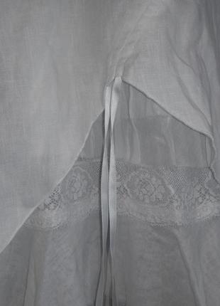Orwell белоснежная ассиметричная льняная юбка,р.l5 фото