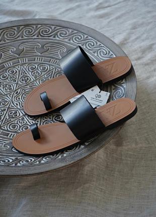 Кожаные сандалии zara4 фото