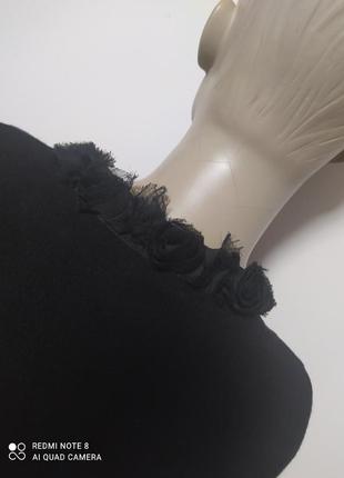 Женская черная трикотажная кофта кардиган без застежки размер 46-488 фото