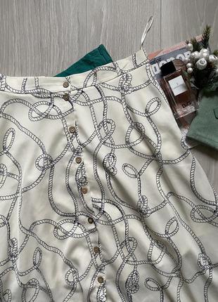 Нарядная юбка батал миди с карманами marks & spenser4 фото