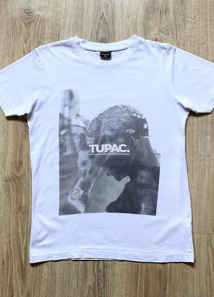 Мужская ретро хлопковая футболка с принтом тупака vintage tupac 2pac mister tee1 фото