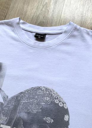 Мужская ретро хлопковая футболка с принтом тупака vintage tupac 2pac mister tee4 фото