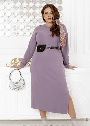 Стильна сукня з м'якої ангорової тканини, пояс в комплекті ✨