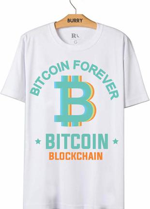 Футболка з принтом "bitcoin forever" push it
