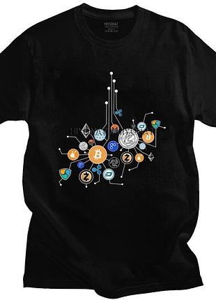 Футболка с принтом "виды криптовалют" push it