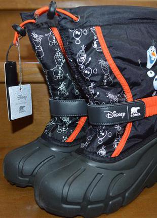 Зимние сапоги сноубутсы сорел sorel disney flurry frozen. оригинал.3 фото