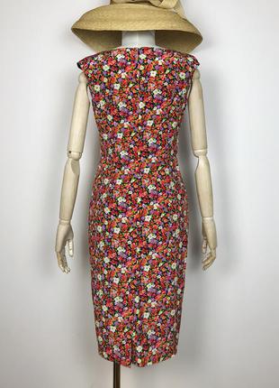 Винтажное шелковое платье в цветочный принт laura ashley шелк винтаж2 фото