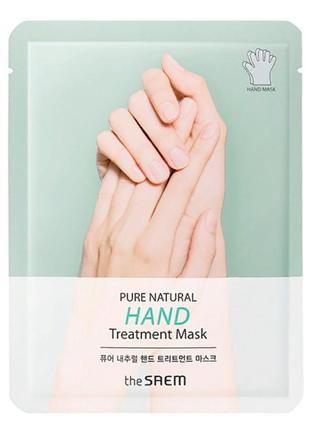 Поживна маска для рук the saem pure natural hand treatment mask 16 мл
