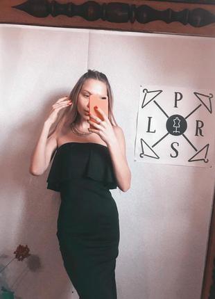 Платье миди, миди платье, платье с открытыми плечами2 фото